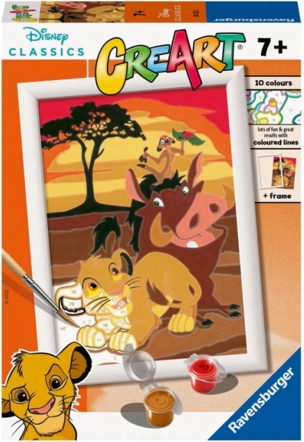 CreArt Disney: Az oroszlánkirály – számok szerinti festés