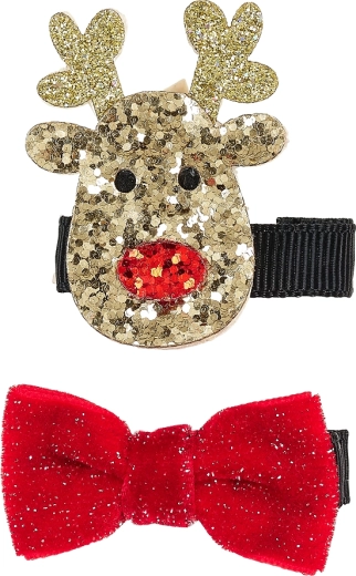 Szarvasos és masnis hajcsatok – 2 db