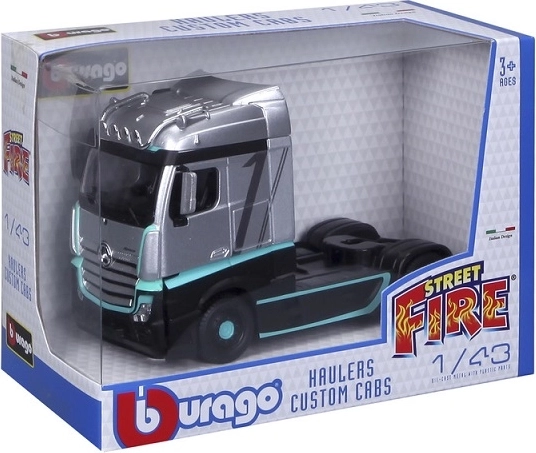 Mercedes-Benz Actros Street Fire Haulers Custom teherautómodell 1:43 méretarányban