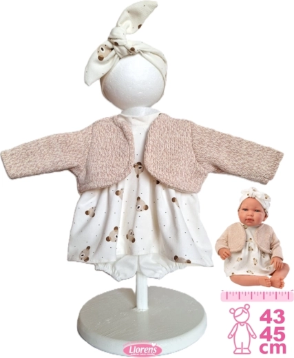 Ruhaszett újszülött babának NEW BORN 43–45 cm – 4 részes készlet Llorens