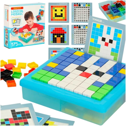 kreatív logikai mozaik – gyerek puzzle, 175 darab