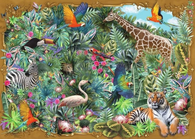 Ravensburger puzzle 1000 darabos – a dzsungel mélyén