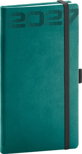 Notique zsebnaptár Aprint Top 2027 petrol 9 × 15,5 cm