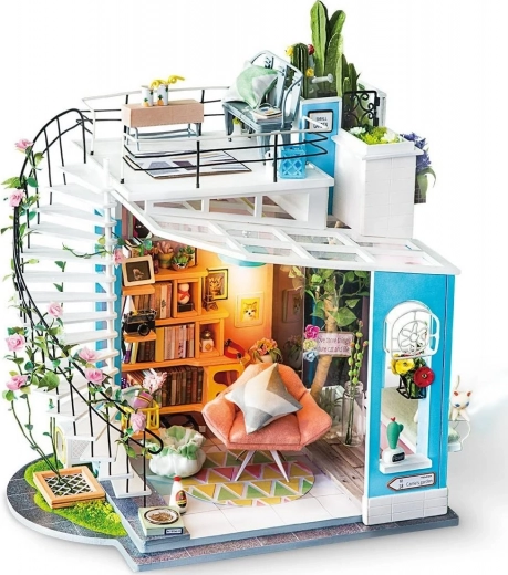 RoboTime padlásszoba miniatűr házikó