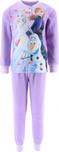 Disney Frozen gyermek polár pizsama ajándékdobozban, sötétlila