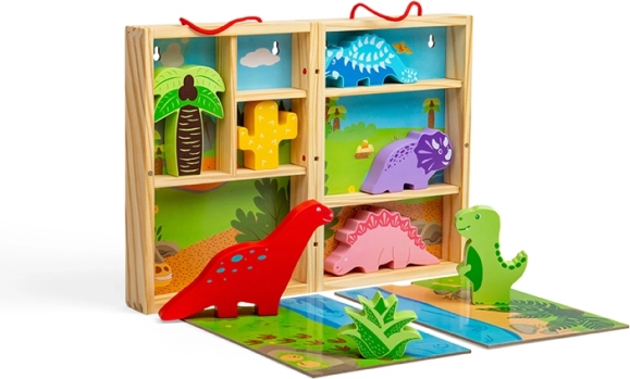 Dinoszaurusz játékdoboz a Bigjigs Toys-tól