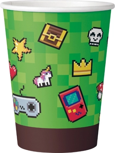 Game On papírpoharak 200 ml (6 db-os csomag)