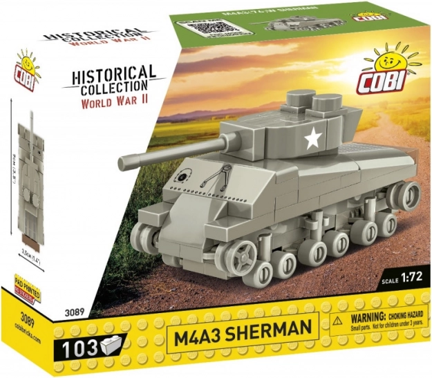 COBI Historical Collection M4A3 Sherman 1:72 építőkészlet