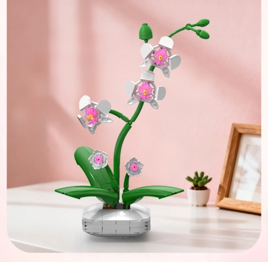 Élethű orchidea mint design dekoráció