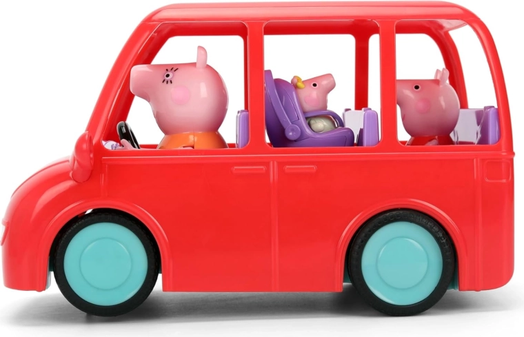 Családi autó Peppa Pig hősnőivel