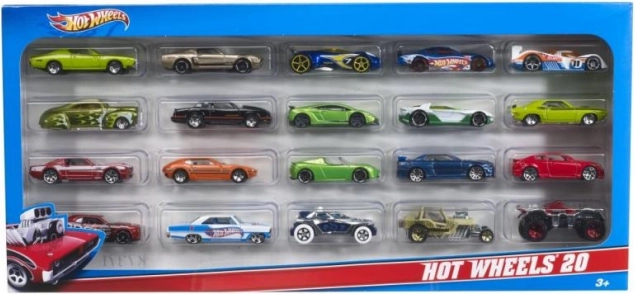 Hot Wheels 20 db-os autócsomag