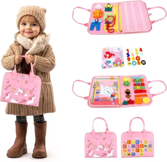 2Kids Toys érzékelést fejlesztő elfoglaló könyv, Egyszarvú