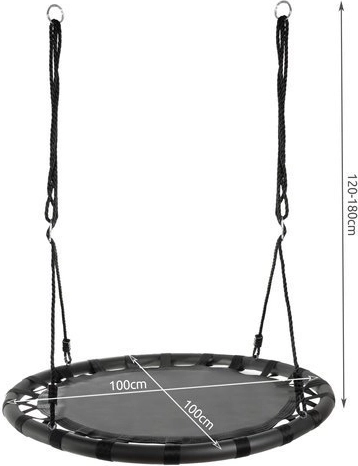 Nagy, 100 cm-es átmérő a kényelmes üléshez