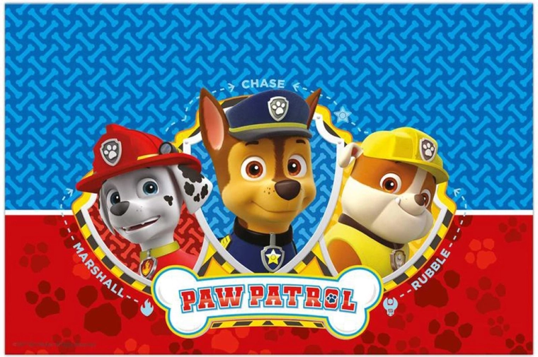 Gyermek műanyag terítő Paw Patrol 120 × 180 cm