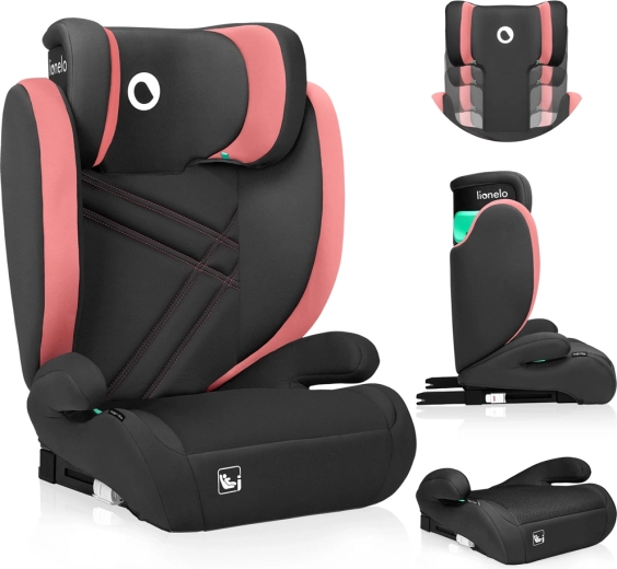 Lionelo Hugo i-Size autósülés 100–150 cm pink baby