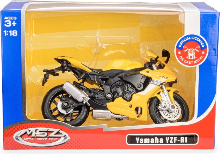Fém motor makett Yamaha YZF‑R1 1:18