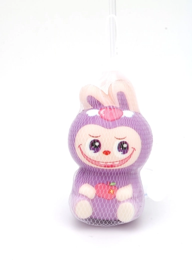 Nyomkodható antistressz nyuszi baba 11,5 cm