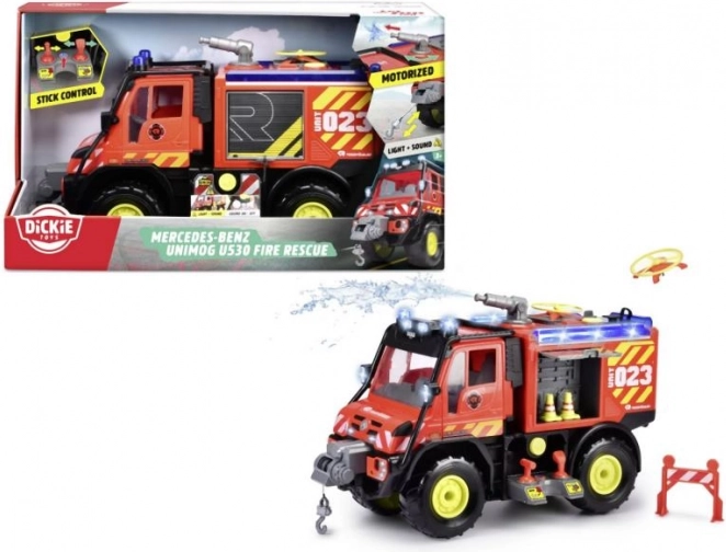 Mercedes-Benz Unimog U530 tűzoltóautó hatásokkal