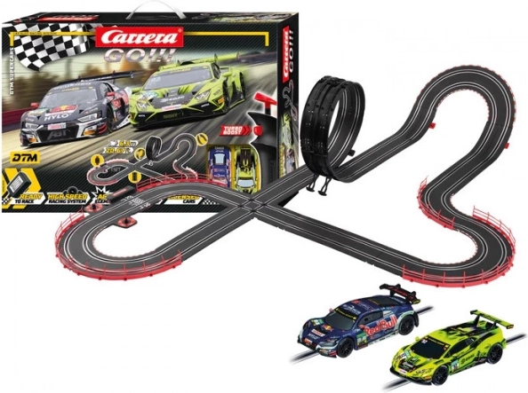 Carrera Go DTM szupersportautó versenypálya 6,3 m Audi R8 LMS-sel és Lamborghini Huracánnal