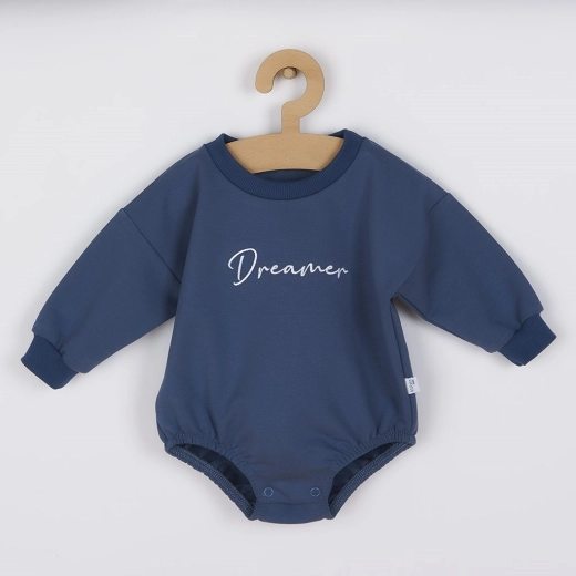 Bébi melegítő anyagú body baggy Koala Dreamer kék