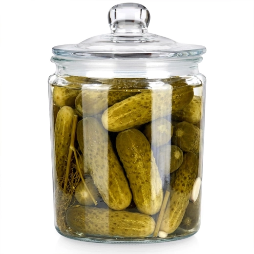 Üvegedény fedéllel és tömítéssel, 2 l