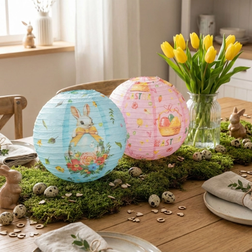 Húsvéti papírlampion 30 cm – 1 darab