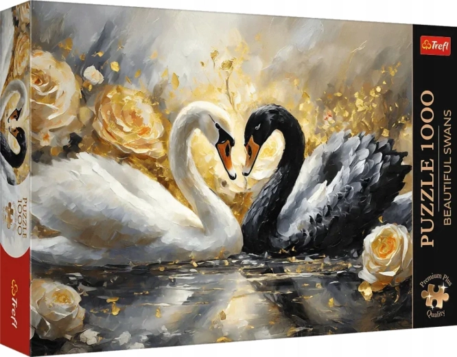 TREFL Premium Plus puzzle: gyönyörű hattyúk, 1000 darab