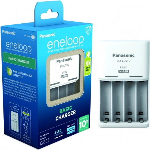 Eneloop Advanced AA/AAA töltő + 4× AA 2000 mAh
