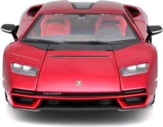 fém autómodell 1:24 BURAGO LAMBORGHINI COUNTACH LPI 800-4 piros