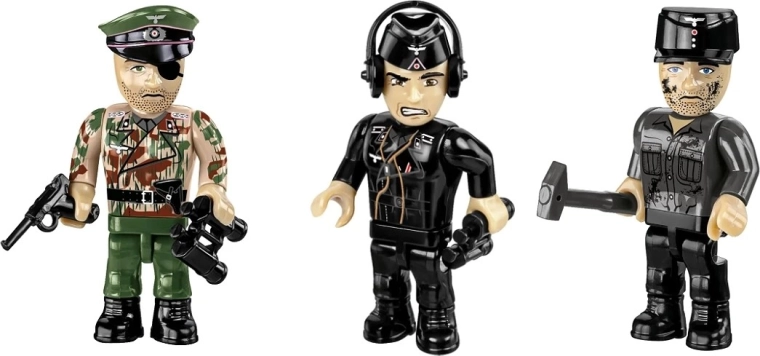 3 minifigura a személyzethez és diorámához