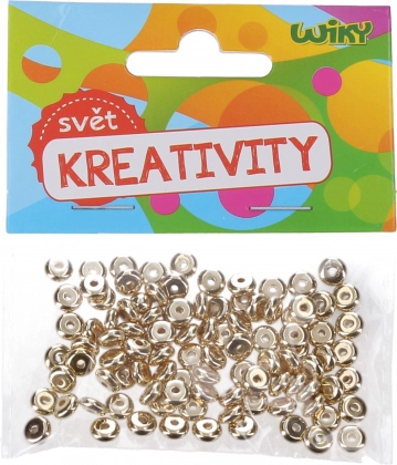 Arany gyöngyök 6 × 3 mm – 100 db-os csomag