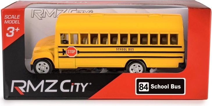 RMZ City 1:97 felhúzós meghajtású iskolabusz modell
