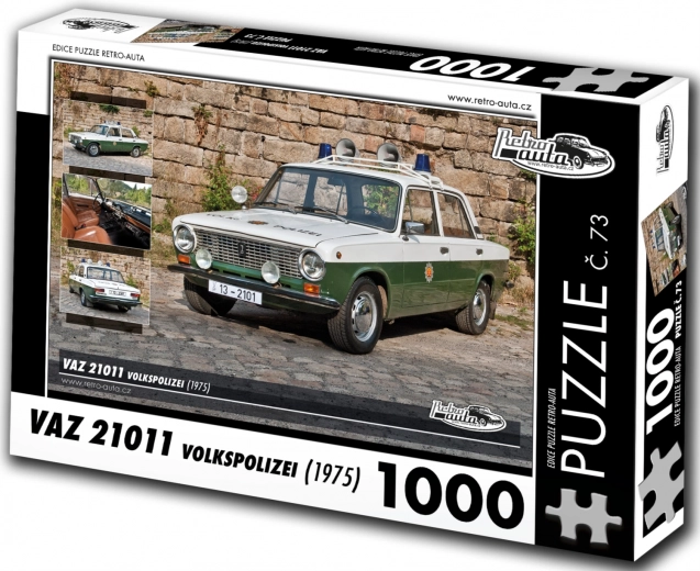 Puzzle RETRO-AUTA VAZ 21011 Volkspolizei (1975) – 1000 darab