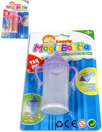 Varázslatos cumisüveg babának/papír babának eltűnő folyadékkal 16 cm - 1 db