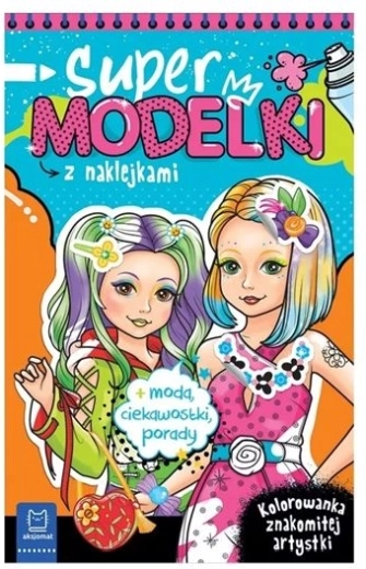 Szupermodellek kifestője csillogó matricákkal