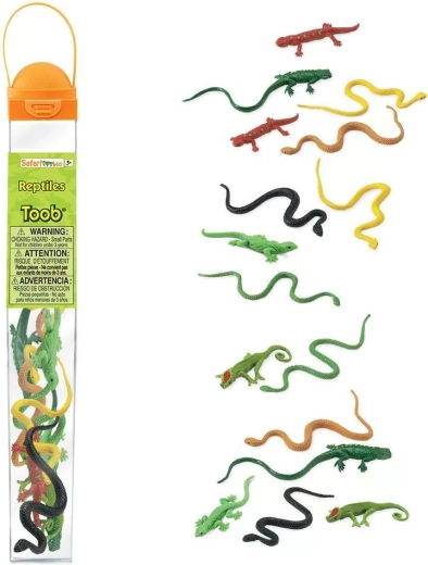 Safari Ltd. Toobs Plazok tuba – hüllő figurák - 1 db