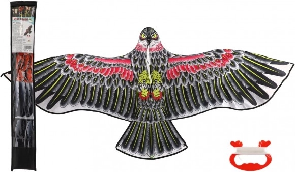 Sas alakú repülő sárkány, nylonból, 160 × 55 cm, szövettokban
