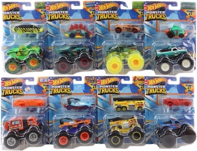 Hot Wheels Monster Trucks méretarány 1:64 angol autóval