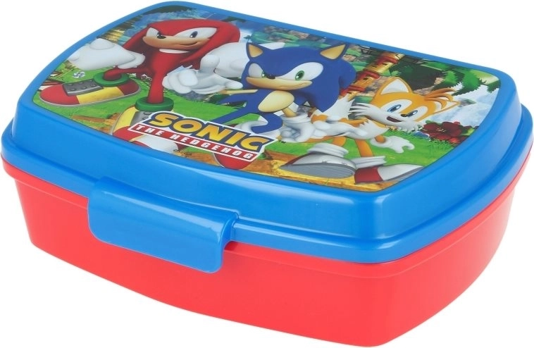 Gyerek uzsonnás doboz SONIC kék–piros 750 ml