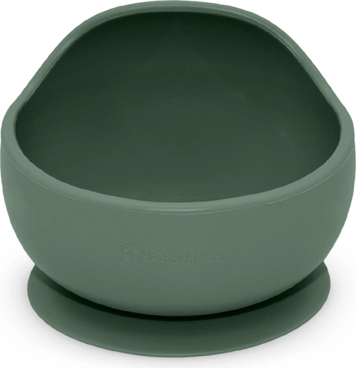 PETITE&MARS Take&Match Misty Green 360 ml szilikon tál tapadókoronggal