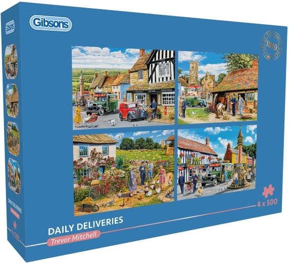 Gibsons puzzle Napi kézbesítések 4×500 darab