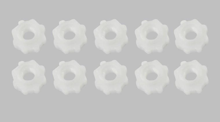 Nylon anyák M6 × 25 mm – 10 darab