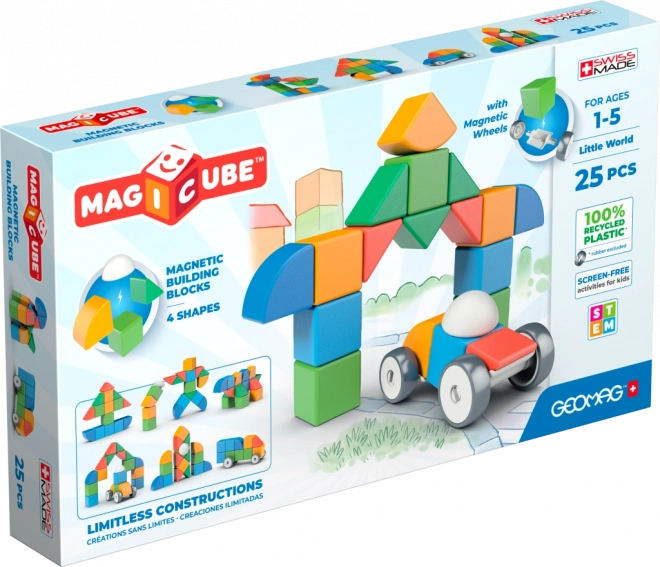 Geomag Magicube Shapes – mágneses építőjáték, 25 darab