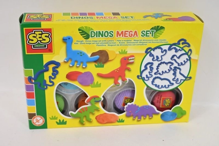 SES Creative dinos modelíngyurma megakészlet - 1 db