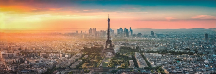 Panoráma Puzzle 1000 darabos Kiváló Minőségű Párizs