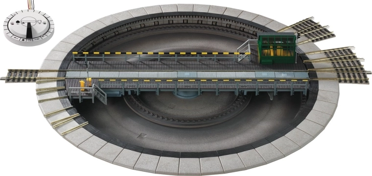 Fleischmann elektromos fordítókorong kapcsolóval 310 mm