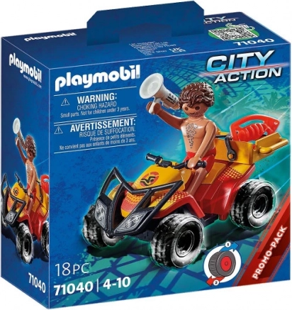 Playmobil City Action – mentő quad figurával és felhúzós motorral