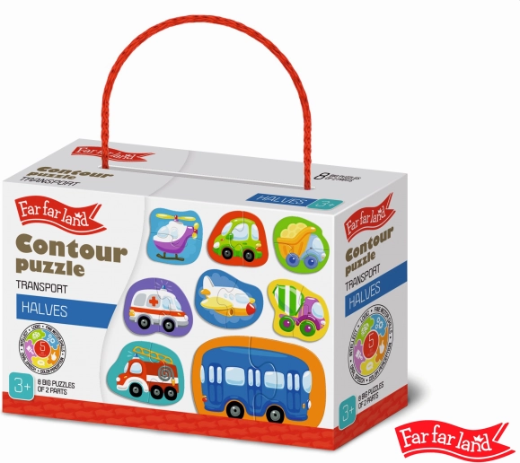 Körvonalas közlekedési puzzle 8 képpel – FAR FAR LAND