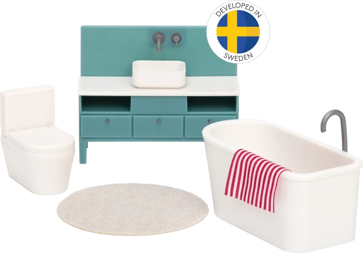 Lundby alap fürdőszobabútor-szett babaházhoz