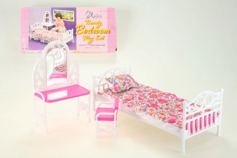 Glorie babaágy és fésülködőasztal